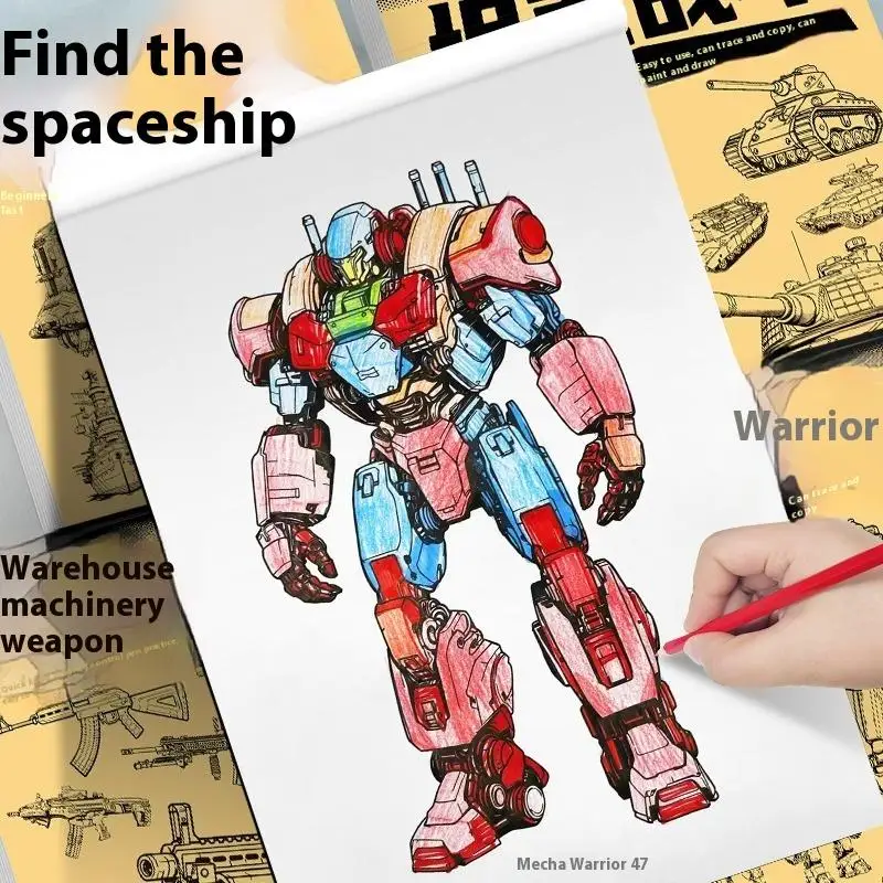 1Pcs 48 Pages Simple Hand-Drawn Outlines Anime Character Line Art Drawing Book Painting For Beginners Tracing & Practice image 3