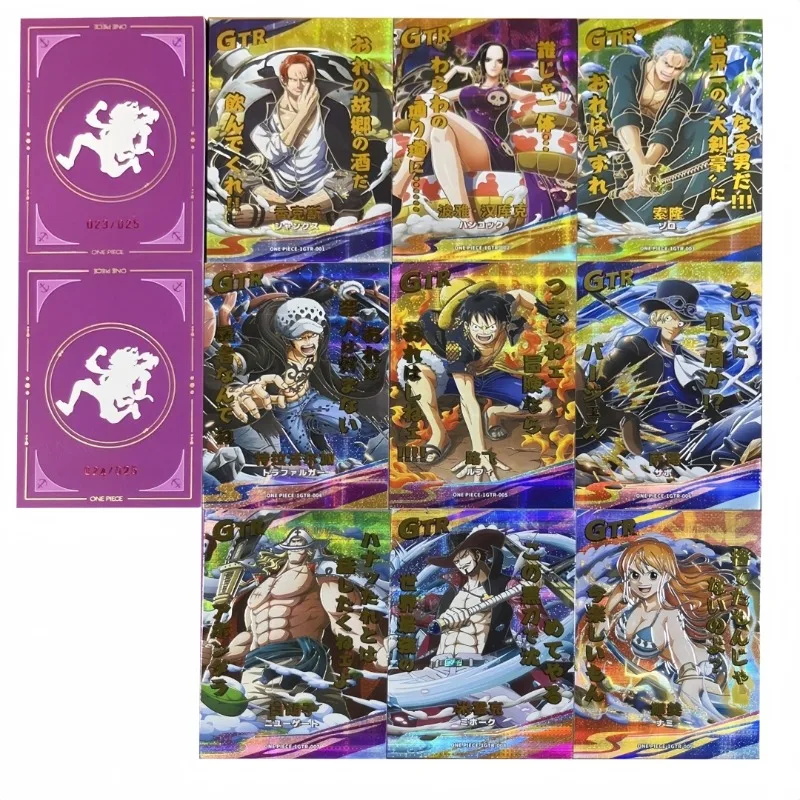 

Diy Self-made One Piece Полный набор скрытой коллекции Limited Card Luffy GTR Classic Lines Lsp Navy Power Collection Card Toys