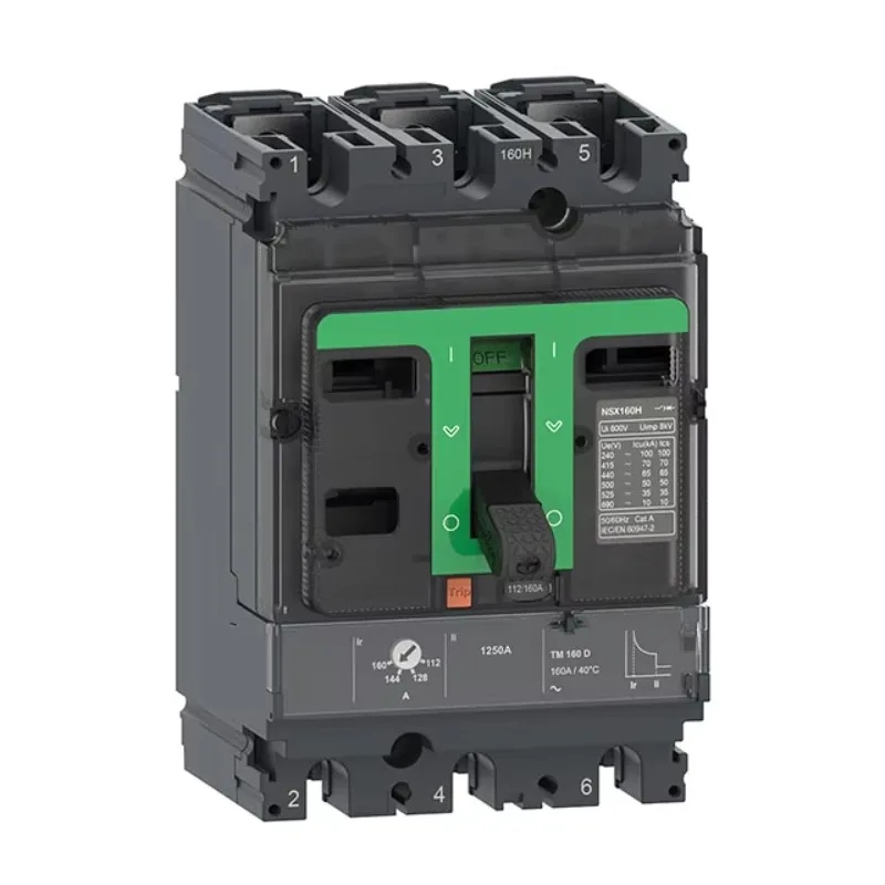 رائجة البيع NSX100N C10N3TM100 50kA في وحدة رحلة 415VAC TMD 100A 3 أقطاب قطاع دارة ثلاثية الأبعاد