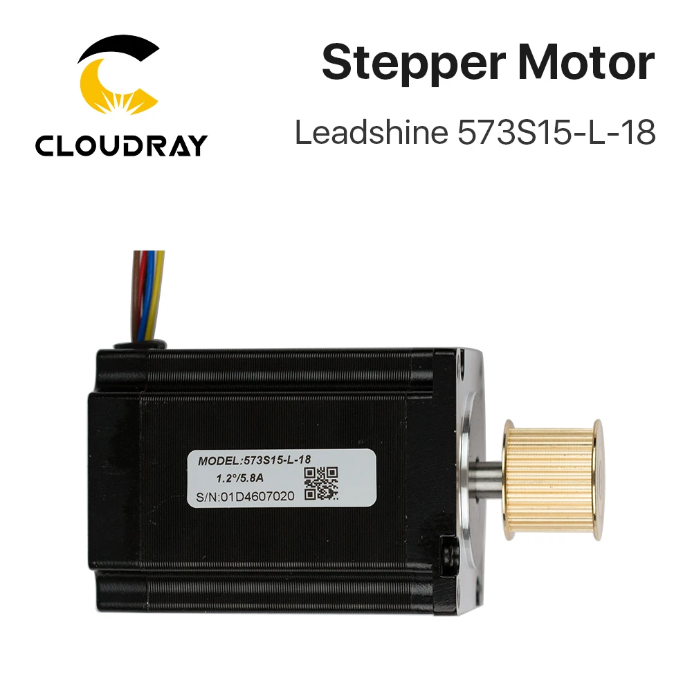 Cloudray Leadshine 3 phase Stepper Motor 573S15-L-18 for NEMA23 5.8A length 76mm Shaft 8mm for Co2 Laser Cutting Machine