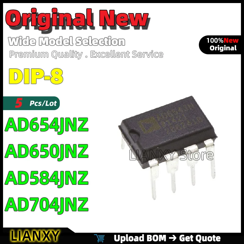 

5pcs DIP-8 AD654JNZ AD650JNZ AD584JNZ AD704JNZ Precision voltage reference New Original