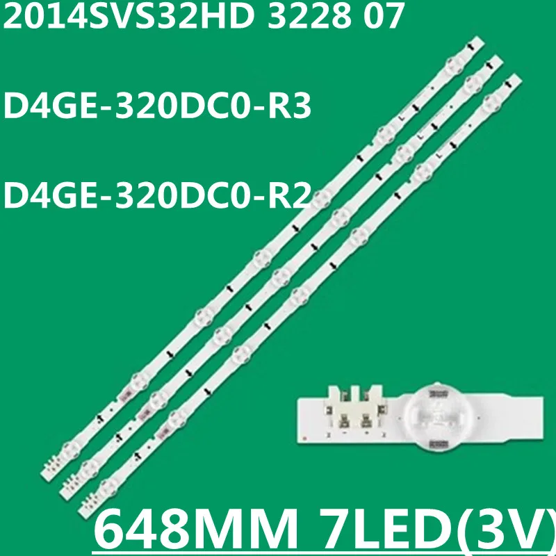 30PCS LED Strip For 2014SVS32HD D4GE-320DC0-R3 R2 BN96-30446A BN96-30445A UA32H4000 UA32H4100AJ UA32H4500 UA32H5500 HG32NE478