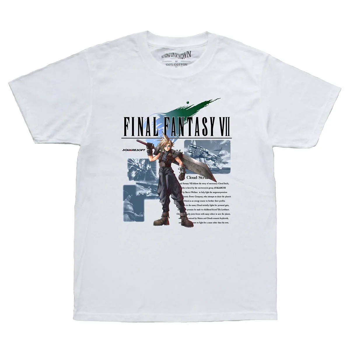 Original 90s!! FINAL FANTASY Game T-shirt XL Cloud