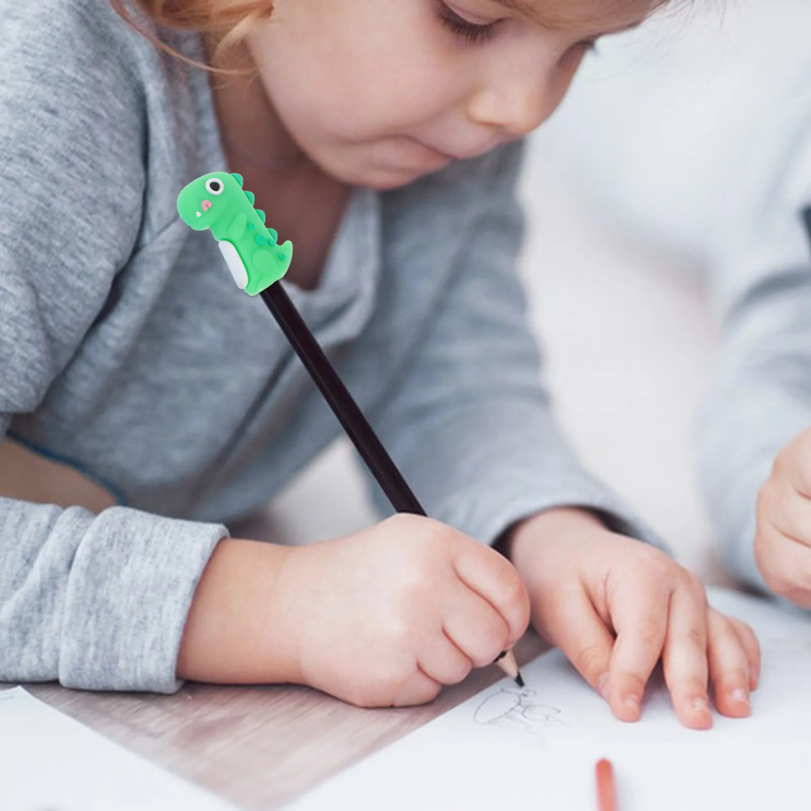 

12Pcs Lovely Animal Soft Silicone Pen Charms for Students Classroom Rewards and Decorations Pencil Caps