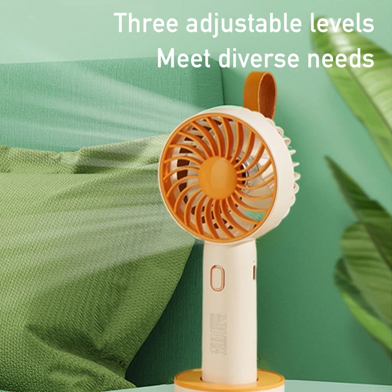 

Портативный мини-вентилятор: удобный, креативный, легкий, 3 скорости, USB-перезаряжаемый, для дома и улицы