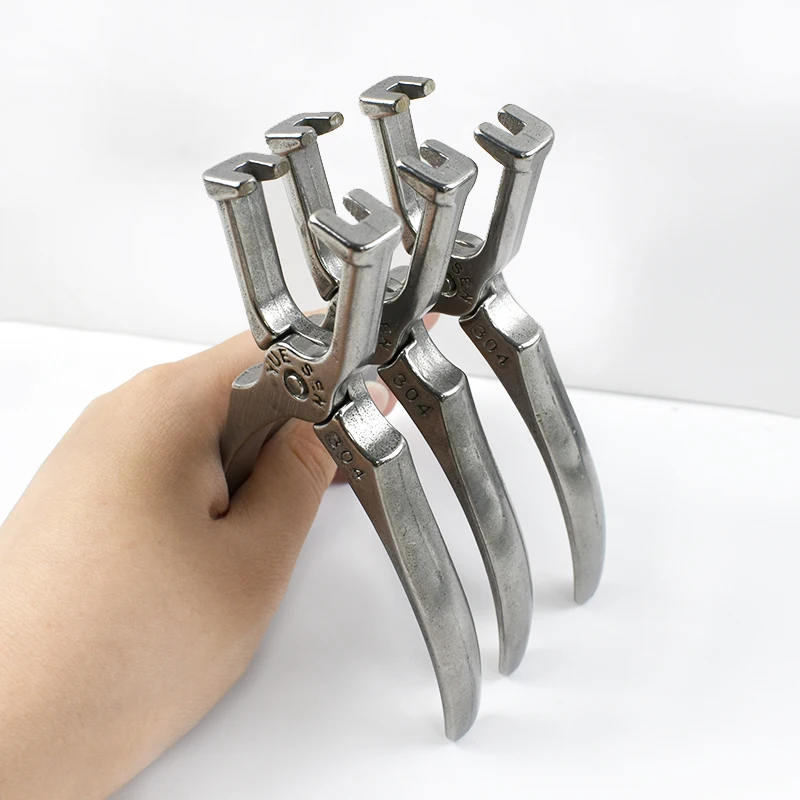 1Pc 304 Stainless Steel Zips Repair Kits Tool Metal Pliers for Zipper Bag Garment Zippers Install Tools DIY Hardware Accessories