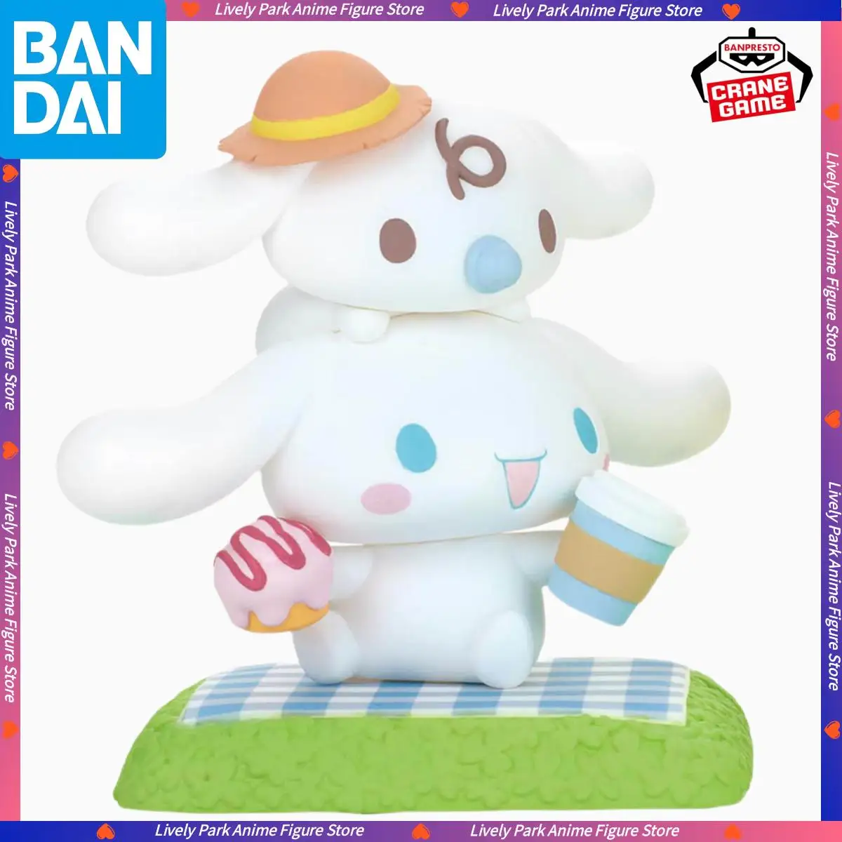 In Stock BANDAI Original LINE UP Friend Memories Vol.2 Cinnamoroll Anime Action Figure Model Doll Statue Toy Boxed Festival Gift