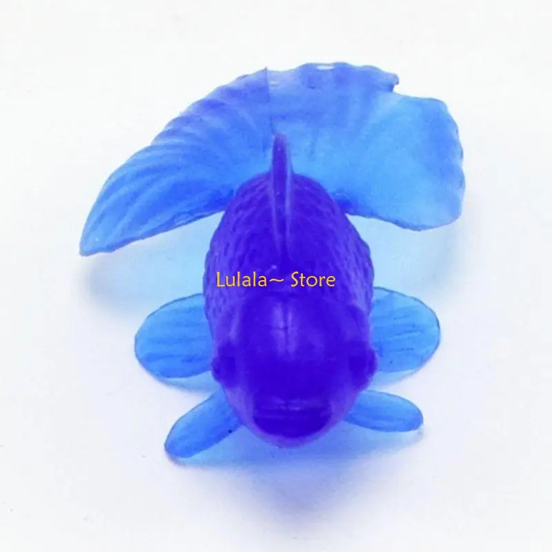 لعبة صغيرة للأطفال من Y4QA على شكل سمكة ذهبية واقعية قابلة للحمل للكب كيك، هدايا للحفلات