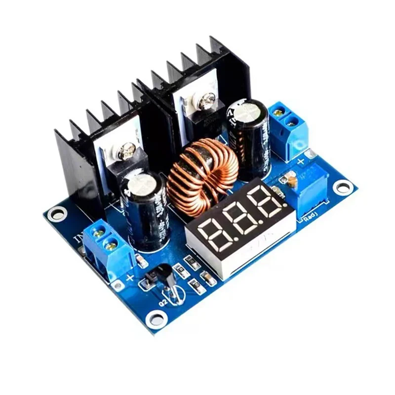 Premium LED Voltmeter PWM Adjustable 4-38V To 1.25-36V Step-Down Board Module XL4016 8A 250W DC-DC Power Drop Module