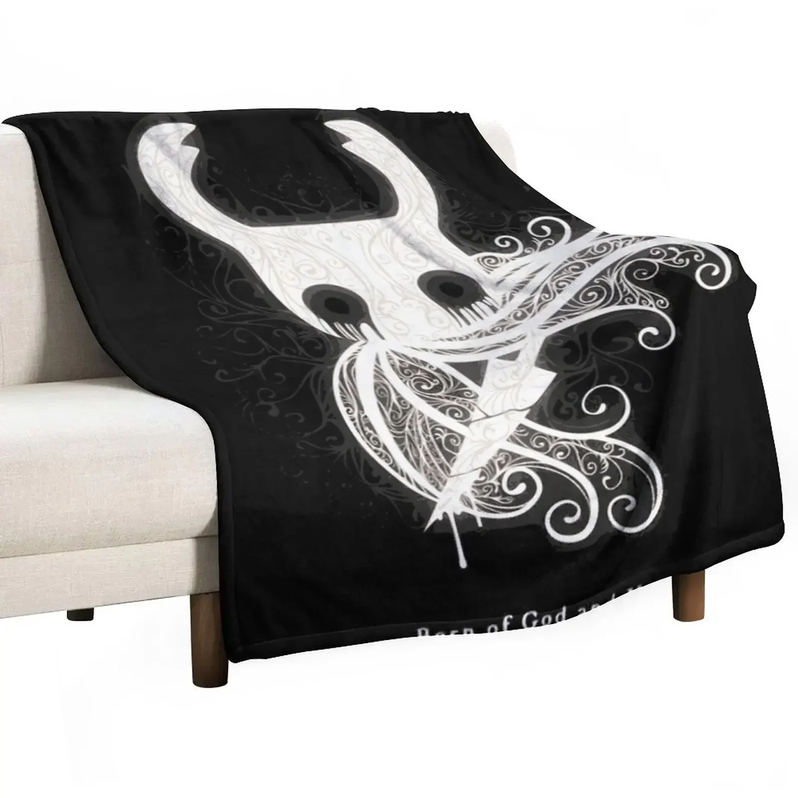 The Knight from Hollow Knight - Born of God and Void Throw Blanket Elegant Warm Throw Blanket for Hotel Home