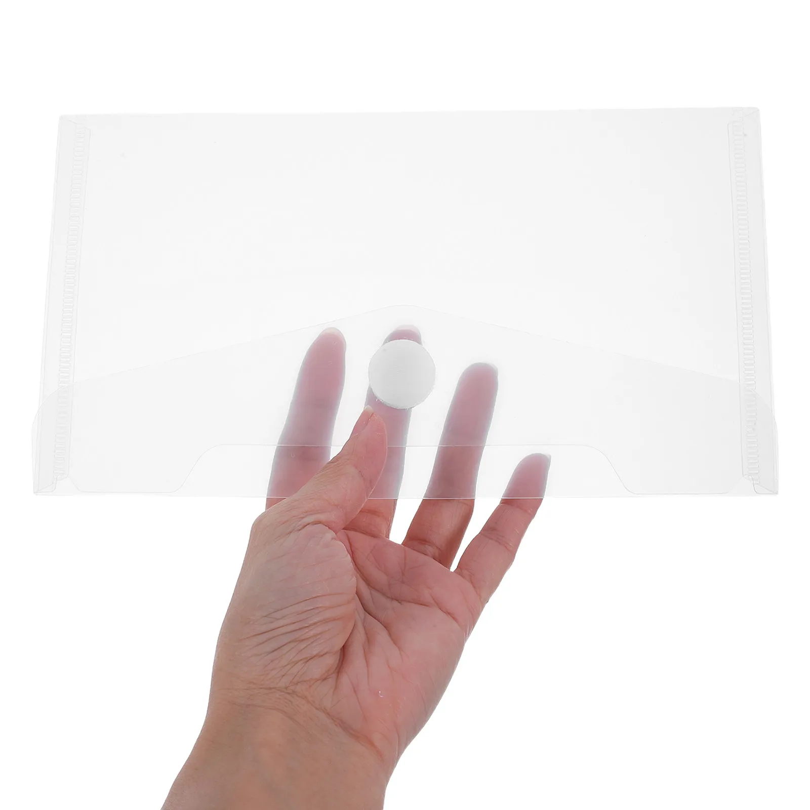 

40Pcs Cash Bag Transparent Plastic Document Holder Waterproof Money Pouch for Banknotes Checks Home Office Business