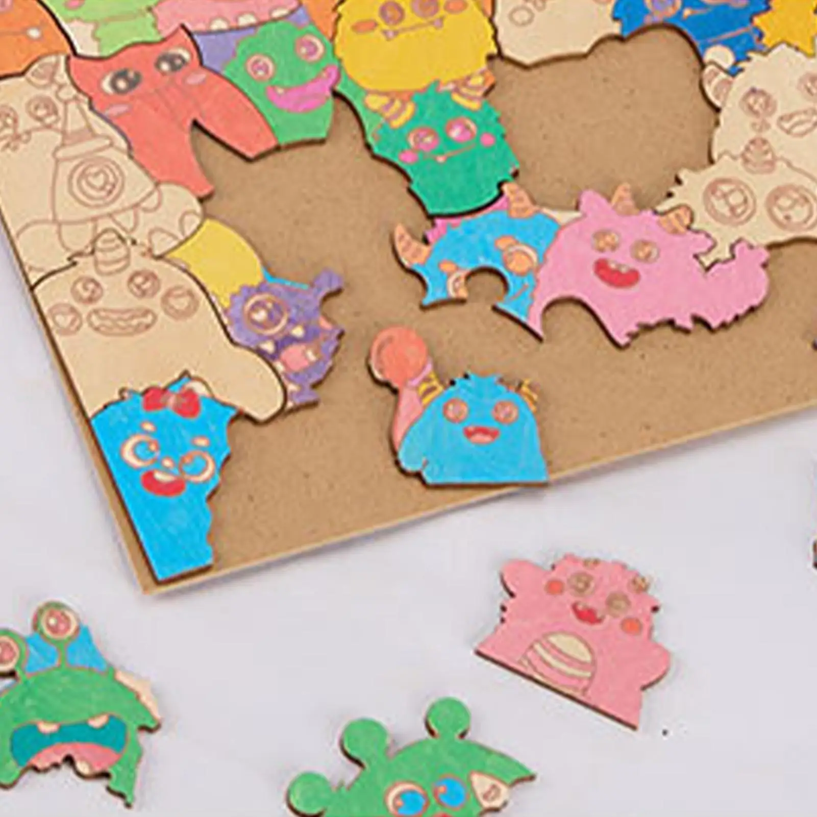 

Wooden Puzzles For Kids Wood Animal Educational Fun Decor Challenging Jigsaw Puzzles For Kids Boy Wall Shelf Home Family Friends