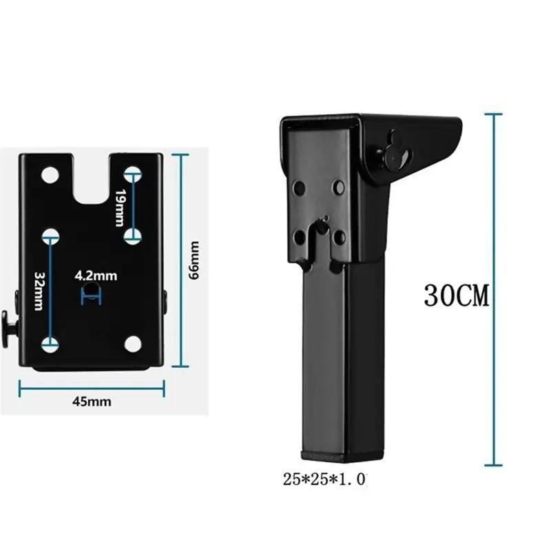 KYCOR-Furniture Support Leg Folding Table Leg Bracket 90 Degree Invisible Metal Storage Leg