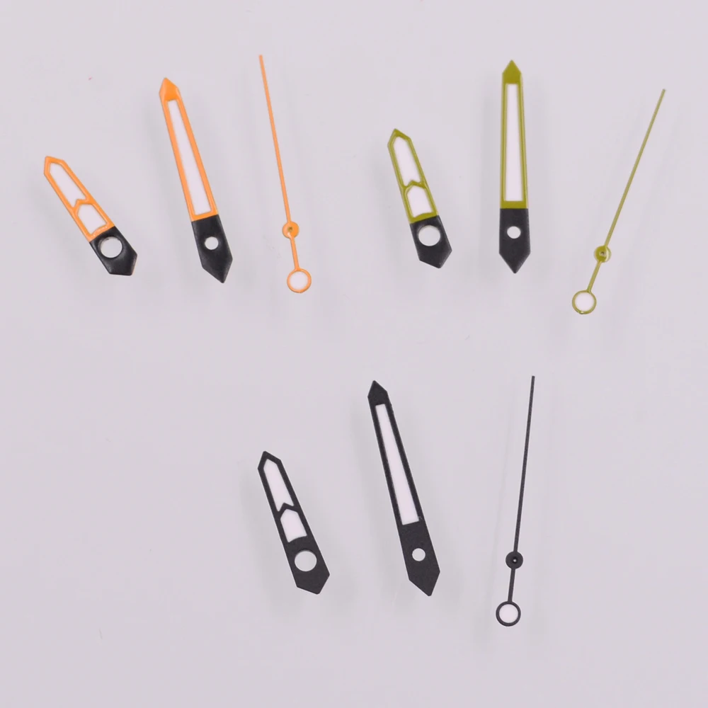 Green Luminous Orange/Black/Green Watch Hands Fit NH35 NH36 PT5000 ETA2824 2836 Miyota 8215 8205 ST1612 DG2813 Movement image 2