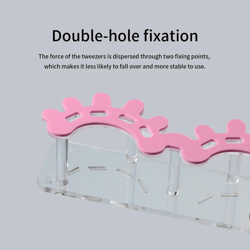 Glamlash pinça de cílios expositor organizador caso pinças de cílios suporte sheelf titular pinça caixa de armazenamento