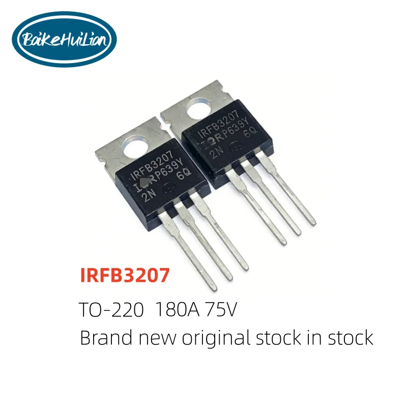 

IRFB3207PBF TO-220 N-channel 75V/180A Direct Insertion MOSFET Field Effect Transistor, brand new original in stock