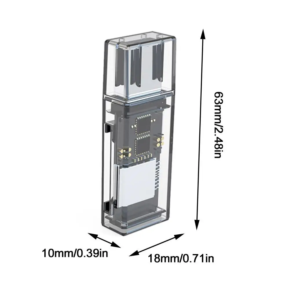 Leitor de Cartão Móvel com Conexão USB 3.0, Leitor de Cartão Tipo C, Cabo Adaptador de Cartão de Memória, Tf Drive, 1 PC