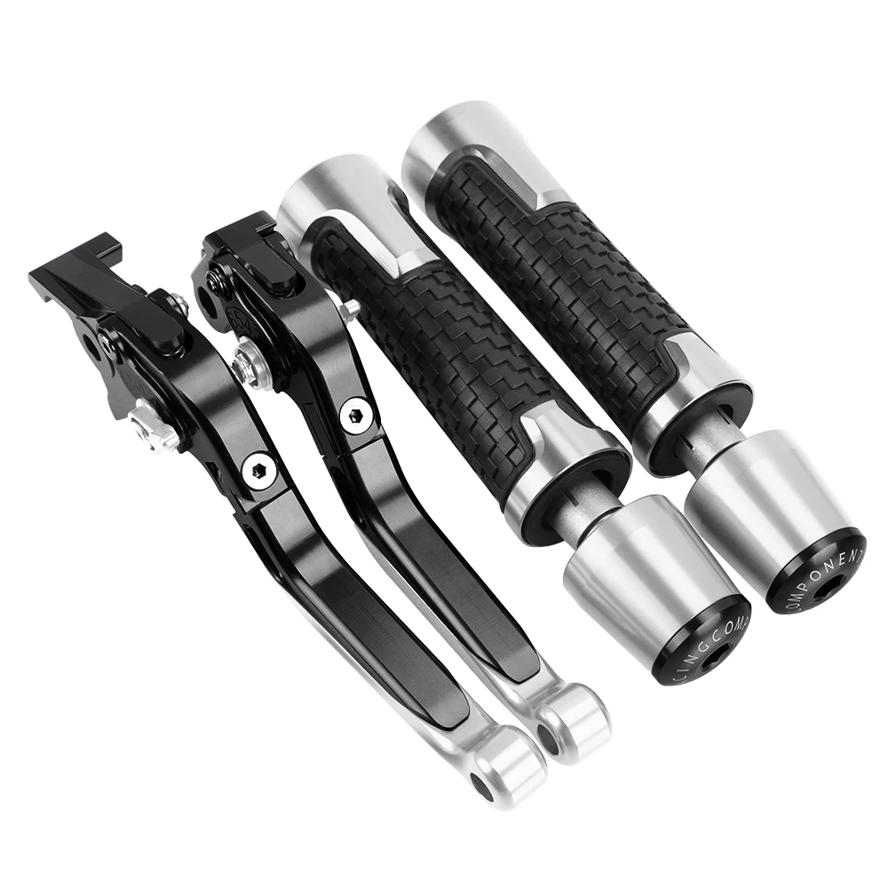 

ER 6N Motorcycle Aluminum Brake Clutch Levers Handlebar Hand Grips ends For KAWASAKI ER6N 2006 2007 2008