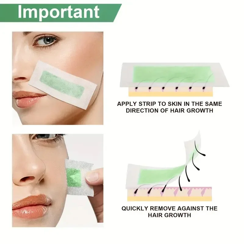 Small Professional Hair Removal Wax Strips for Summer Depilation Double Sided Cold Wax Paper for Leg Body Face Useful Wholesale