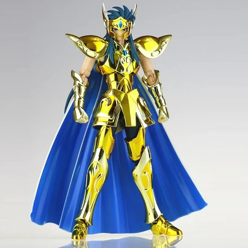 In Stock CS Model Saint Seiya Myth Cloth EX Aquarius Camus with Hyoga Cygnus Head Gold Knights of The Zodiac Anime Action Figure