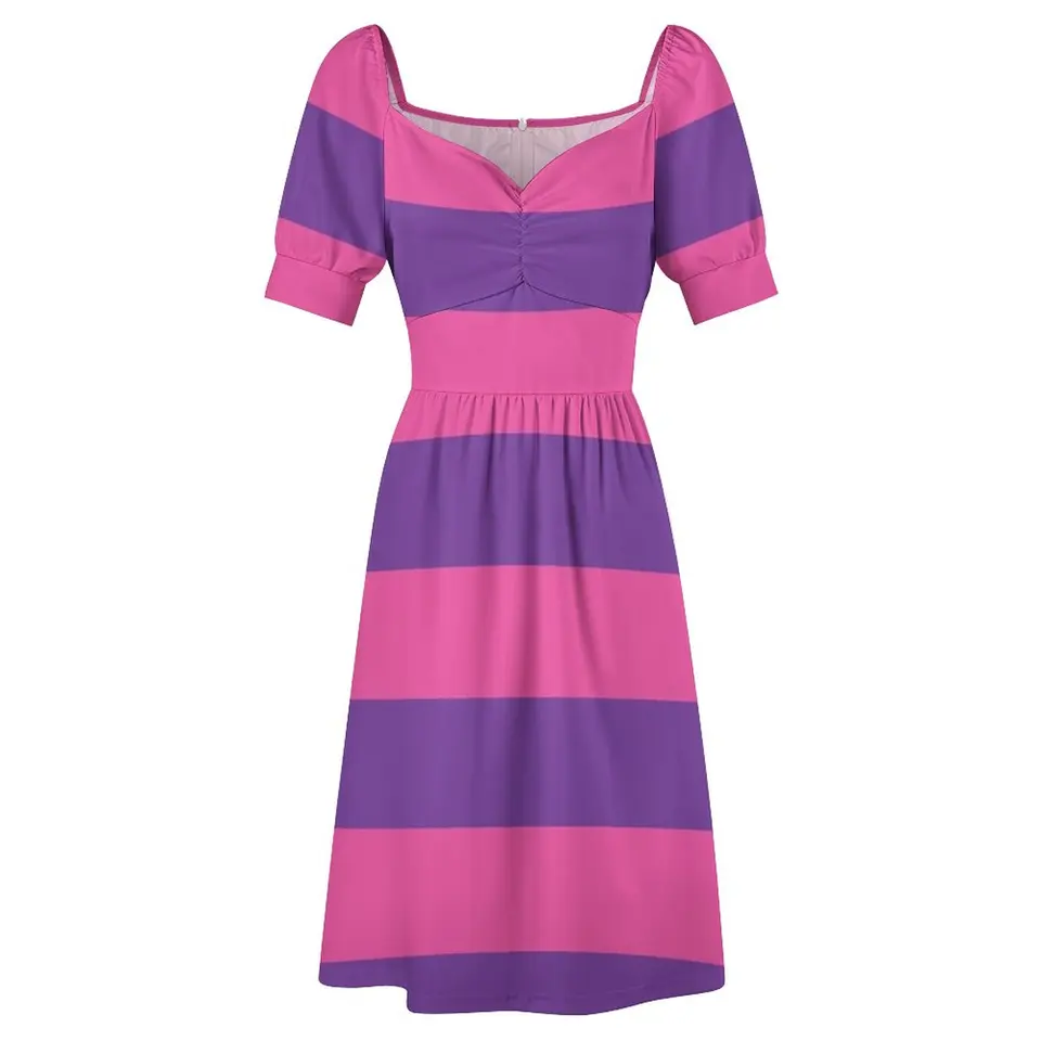 open lace back dress J. McLaughlin Dress, Navy/Pink Stripe Womens Size XS main image 1