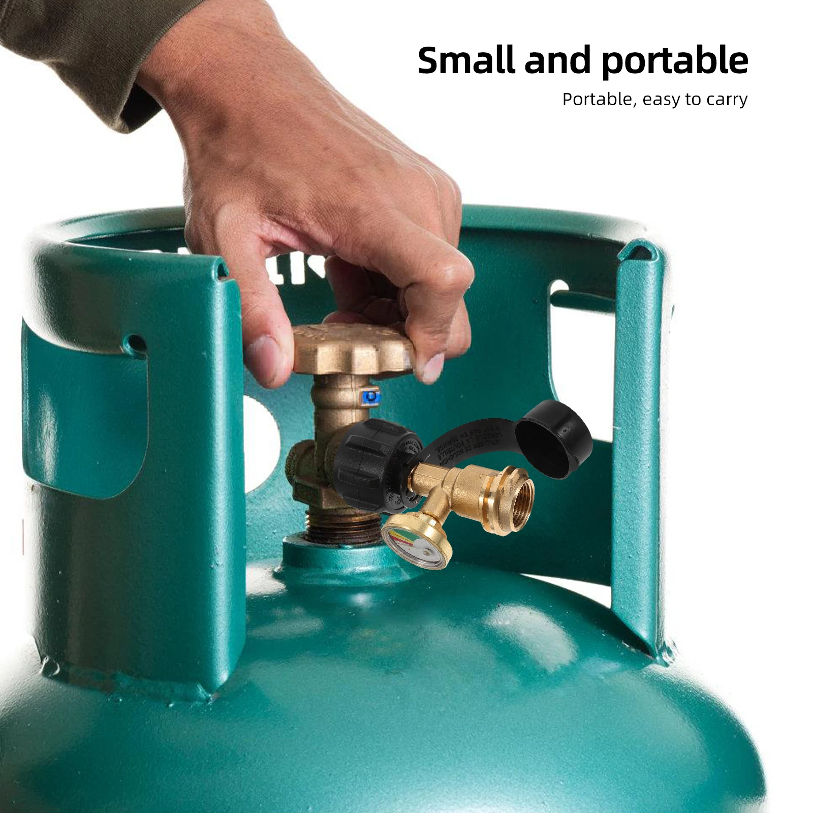 

Propane Tank With Pressure Gauge For Camper Propane Gauge Bbq Rv Camping Copper Fuel Level Indicator Hose Fitting