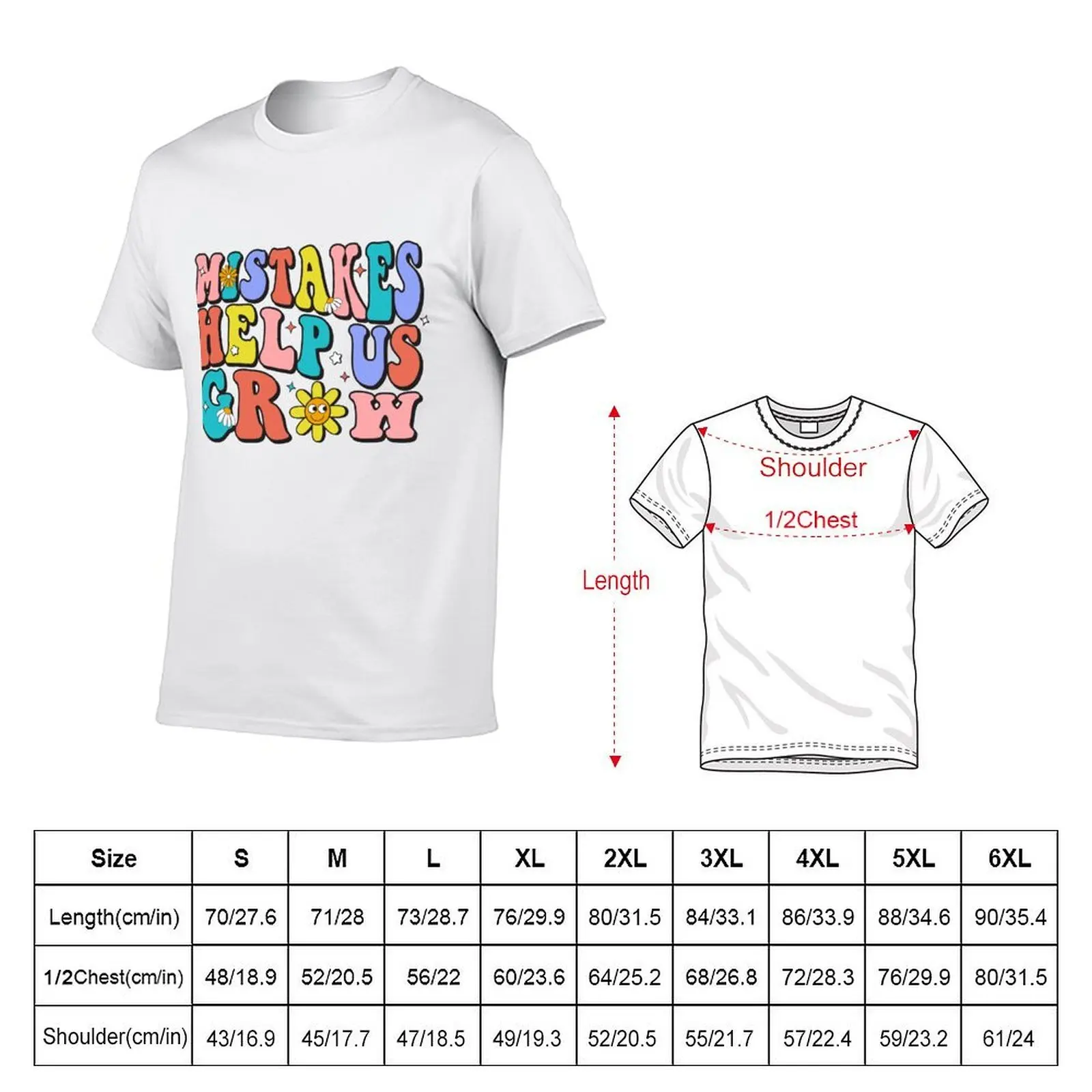 Mistakes Help Us Grow Back To School T-Shirt sweat croswit shirt man vintage t shirt men