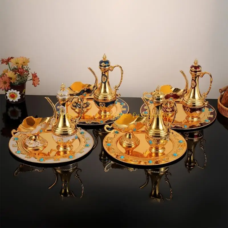 L9NB European Wine Glass Fruit Tray Elegantly Home Entertaining Coffee Pot