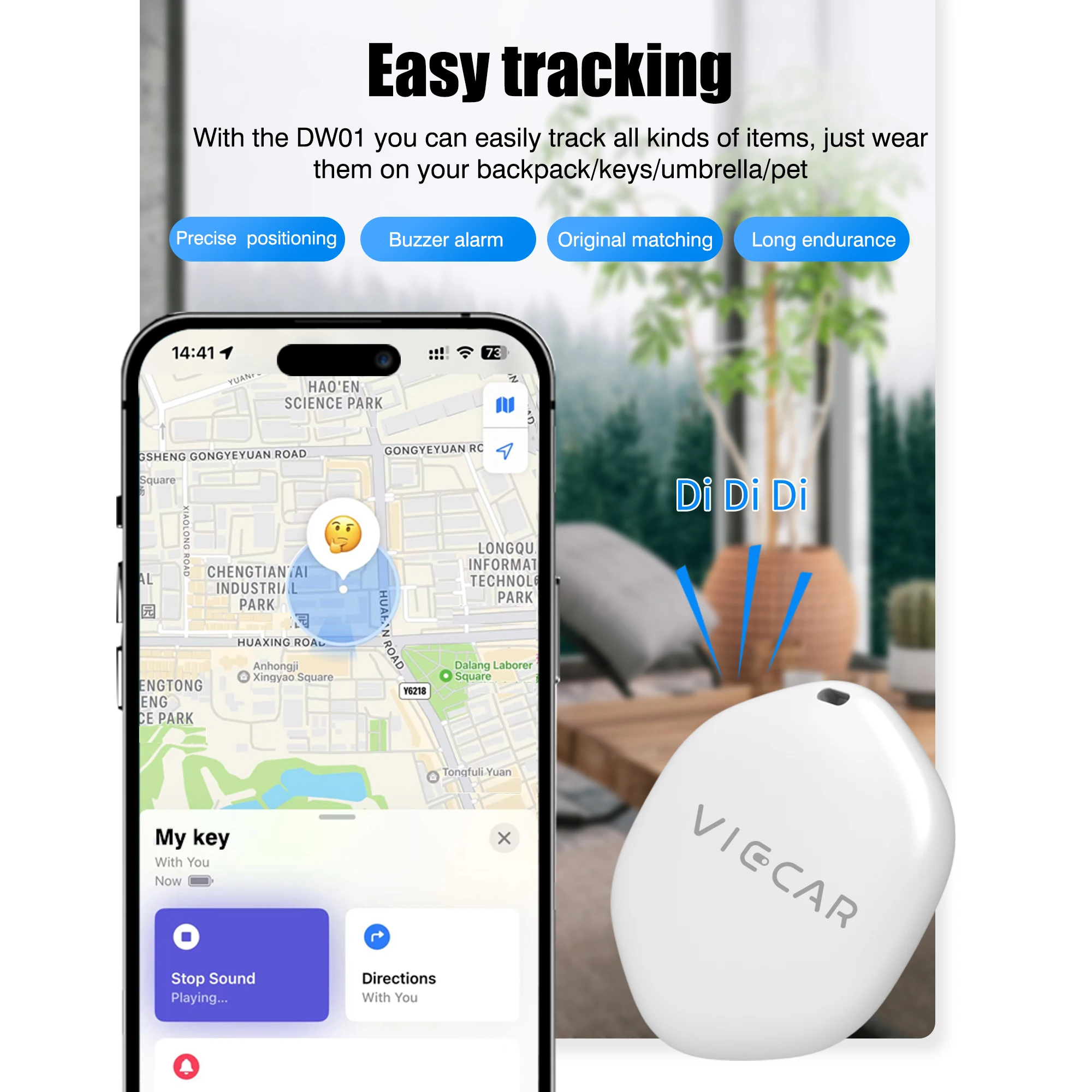 Smart gps Tracker For Apple Find My APP AirTag child/pet finder Key/bike/bag Anti loss Tracker For Smart Bluetooth item Locator