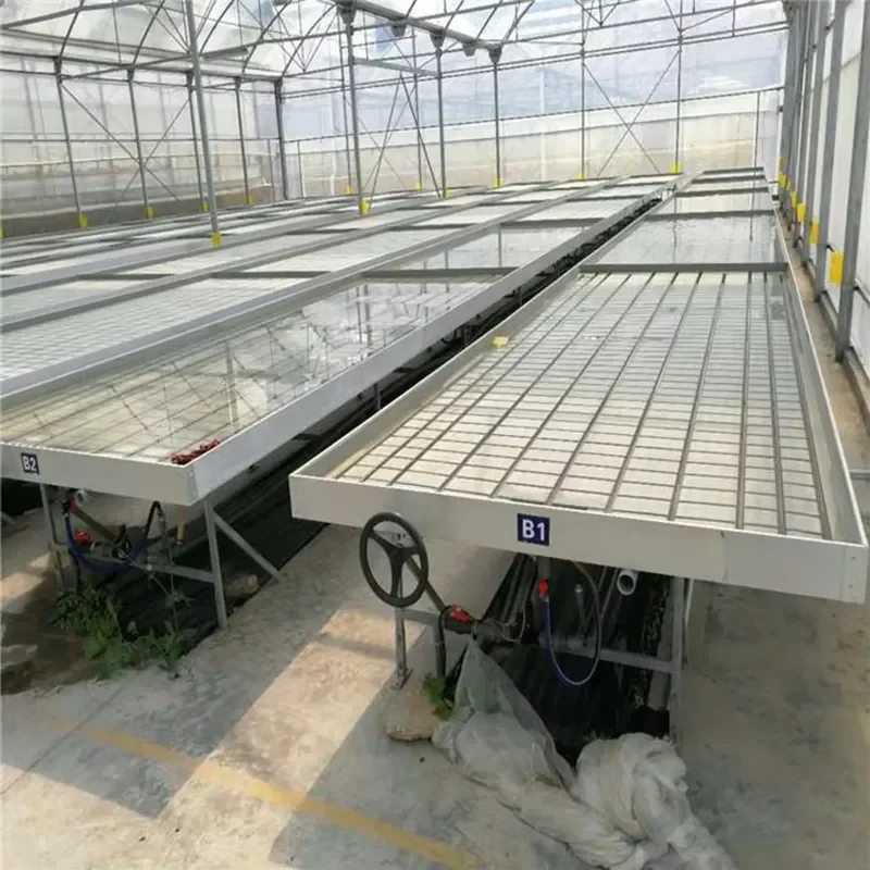 Bainer Large-Sized Rolling Mobile Tidal Bench Seedling-Raising Bed Drip Irrigation System ABS Cover Easy Operate 1 Year