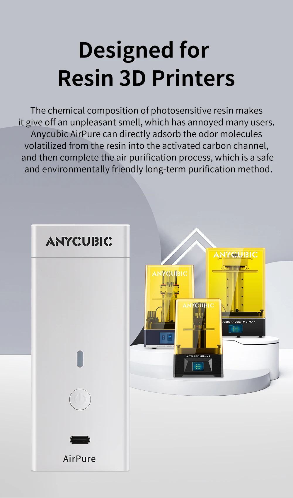 ANYCUBIC 3D-Drucker-Ersatzteile, Luftreiniger, 2 Stück/Set, Zubehör für 3D-Drucker der Photon-Serie, Photon LCD 3D-Drucker. – Detail 4
