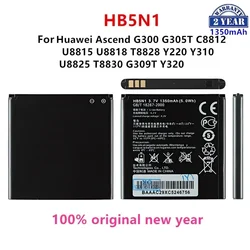 100% Orginal HB5N1 Battery 1350mAh For  Huawei Ascend G300 G305T C8812 U8815 U8818 T8828 Y220 Y310 U8825 T8830 G309T Y320 Phone