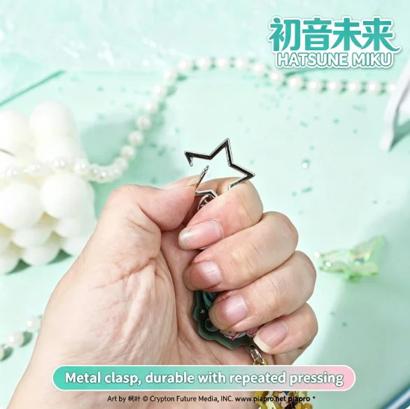 Hatsune Miku Merchandise Bracelet, Guzi Miku Acrylic Bead Keychain, Hatsune Bracelet Backpack Charm