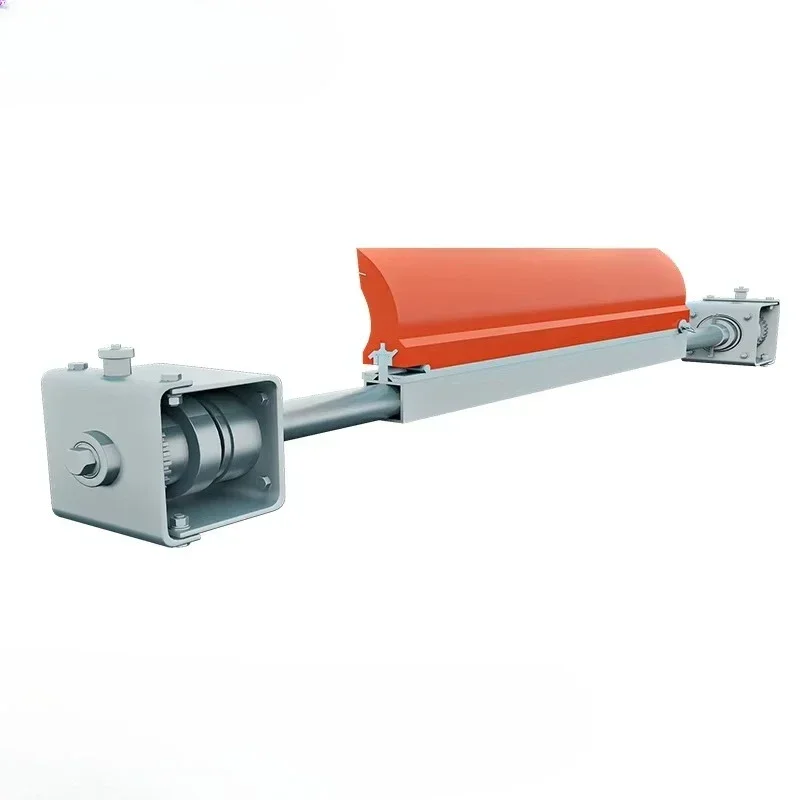 Heavy-duty pipe section material handling accessories, conveyor cleaning system, polyurethane conveyor belt scraper belt