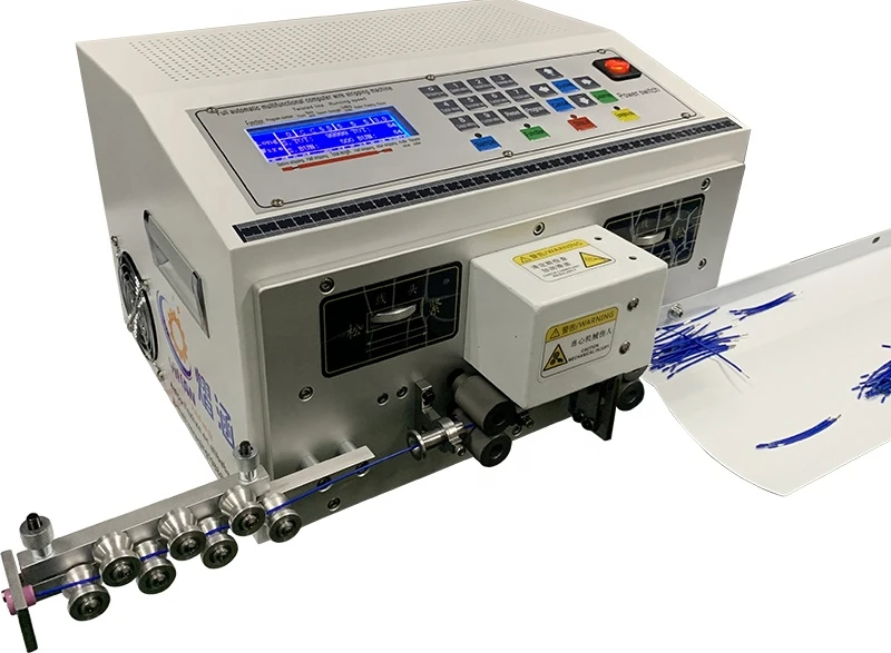 4 мм2 мини-автоматическая компьютерная электрическая машина для резки стальной проволоки, машина для резки и зачистки проводов