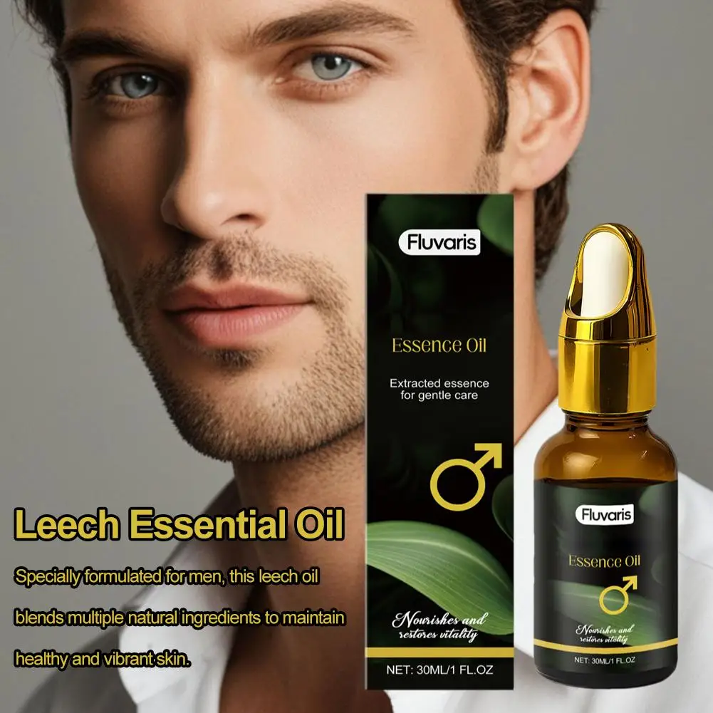 30ml Men's Natural Leech Oil Specially Formulated for Healthy Vibrant Skin Quick Absorbing Daily Skincare Routine Personal Care