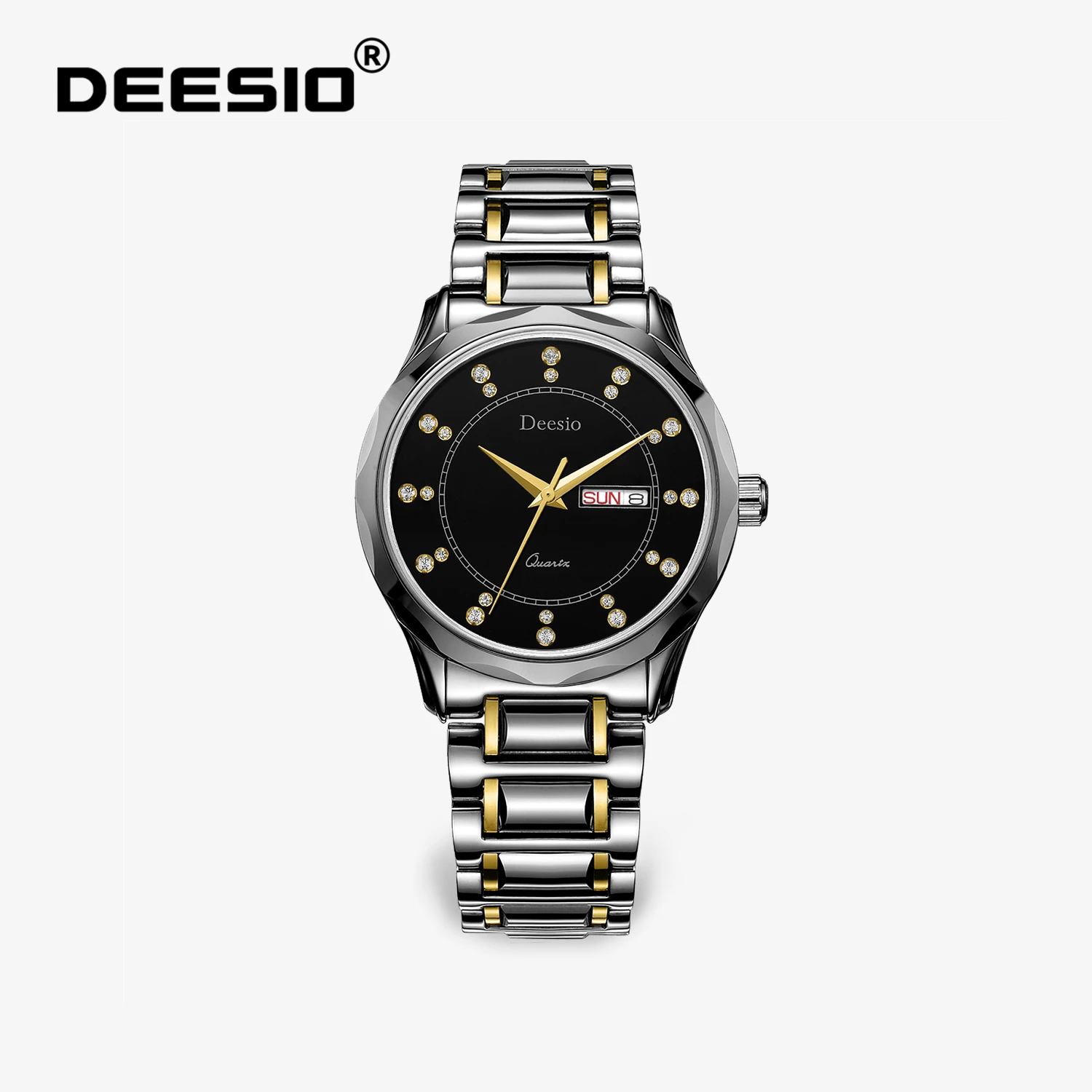 Deesio Matching Watches Luxury Business Automatic Mechanical Watch Quartz Japanese Movement Stainless Steel Waterproof Men Gift
