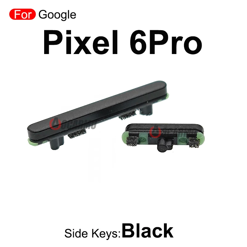 Green Black For Google Pixel 5 6 Pro 6Pro Power on off  Volume Buttons Side Button Keys Replacement Parts