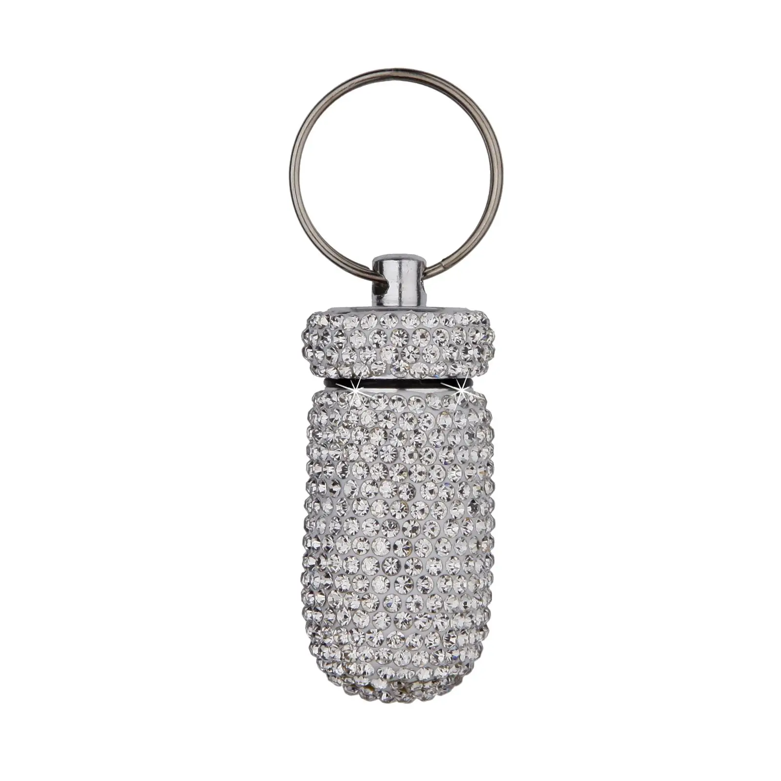 Mini Pill Holder Keychain Waterproof Storage Organizer Container for Camping
