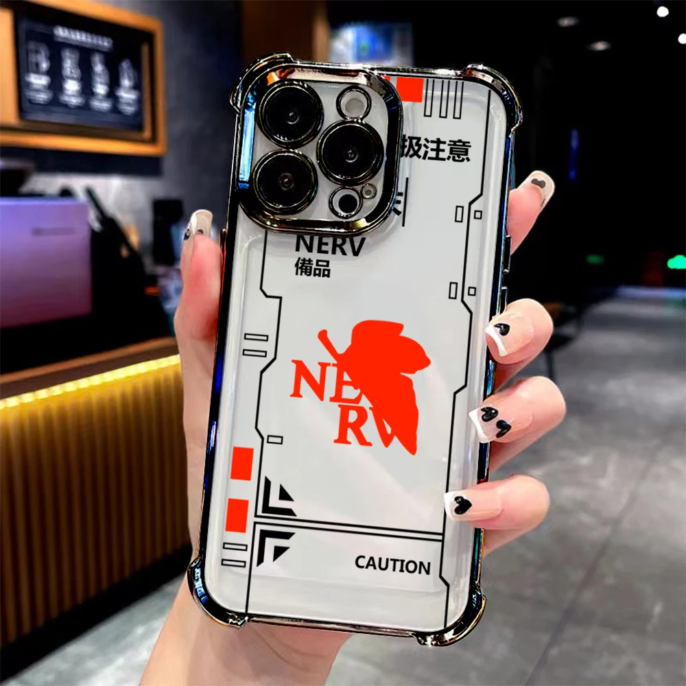 Anime N-Neon G-Genesis E-Evangelion Case for Samsung Galaxy S25 Edge S24 S23 S22 S21 S20 FE Note 20 Ultra Plus A73 A55 5G Cover view 3