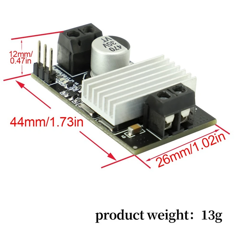 MC10 modul penggerak Motor DC daya tinggi, modul penggerak arus tegangan lebar pengatur kecepatan PWM 10A 3-20v