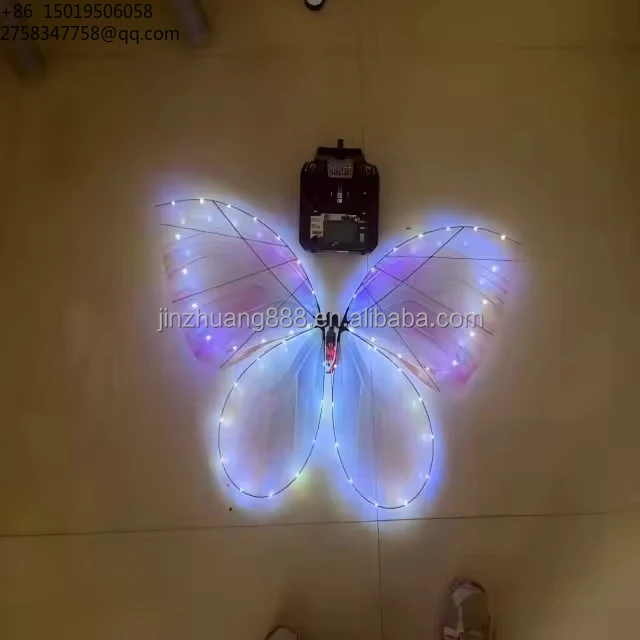Flying LED Butterfly -Modern Romantic Rechargeable Remote Controlfor Wedding Stage Show Event Decoration Party