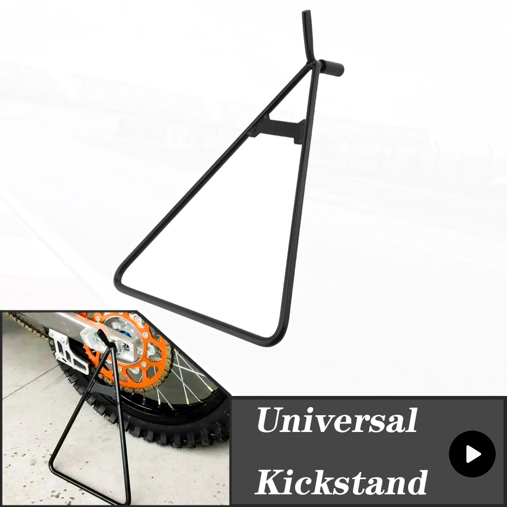 Universal Dirt Bike Motocross Kickstand   Heavy-Duty Steel Motorcycle Triangle Side Stand