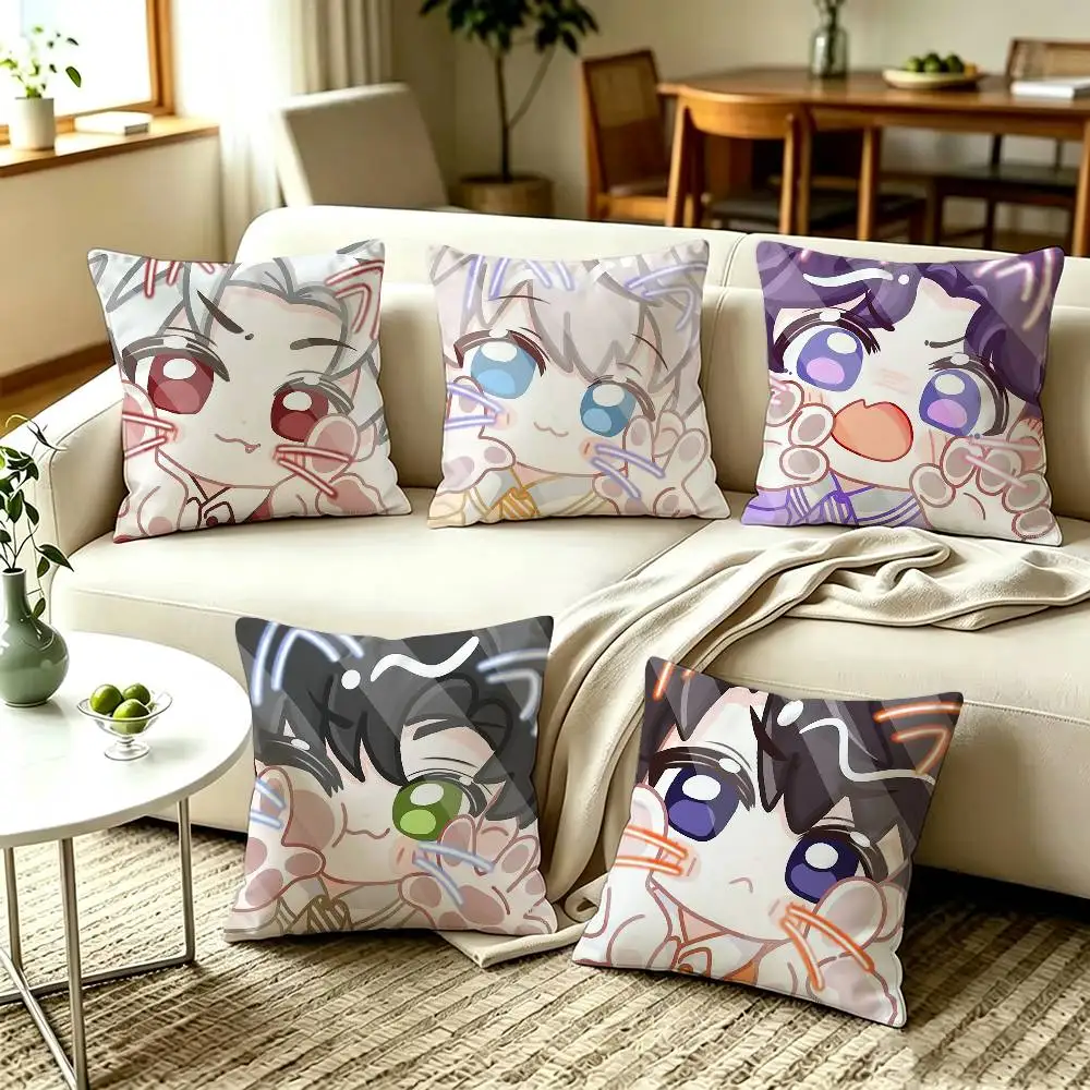 Game L-Love And D-Deepspace Various Sizes Square Pillow Case For Car Home Bedchamber Decor