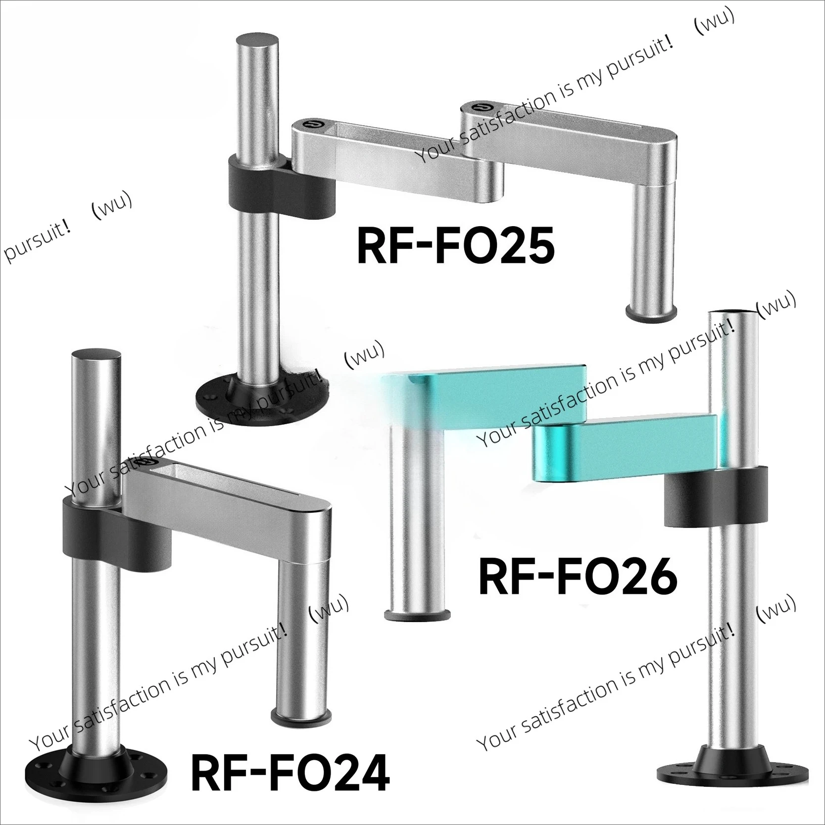 RF4 FO21 FO22 Adjustable Stereo Microscope 360° Rotation Universal Double Arm Microscope Bracket Dual Axis Holder Lifting Tools