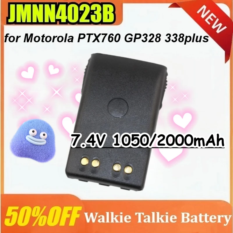 

New JMNN4023B 7.4V 1050/2000mAh for Motorola PTX760 GP328 338plus Walkie-talkie Battery