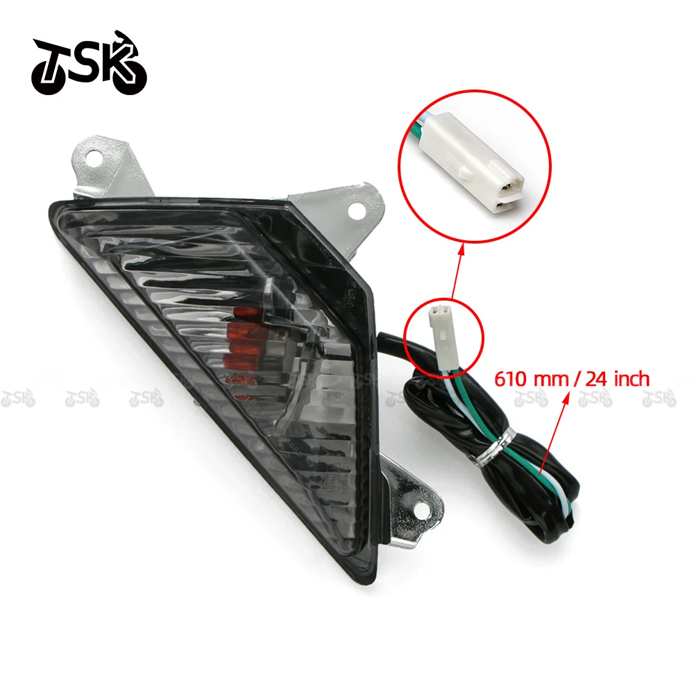 Luz de señal de giro delantera, lámpara indicadora para Kawasaki Ninja 300R 300 R ABS EX300 ER-6F ZX-6R 636 NINJA650 2013-2016 620mm