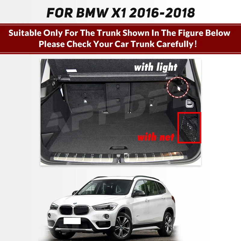 Mata bagażnika samochodowego do BMW X1 F48 2016 2017 2018 Niestandardowe akcesoria samochodowe Dekoracja wnętrza samochodu