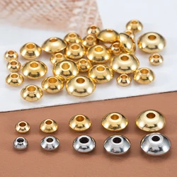 20pcs Stainless Steel Abacus Beads Stopper Spacer Loose Beads for Necklace Bracelet Jewelry Making DIY Supplies Wholesale