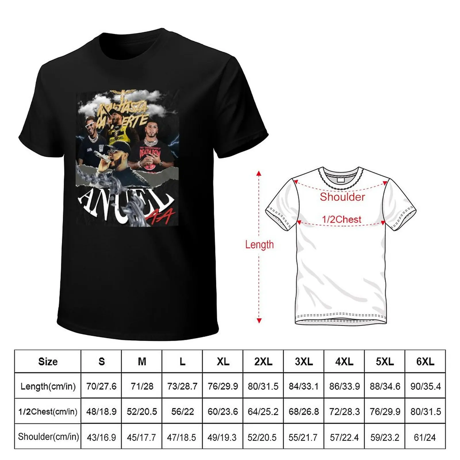 ANUEL-AA, MERCH ANUEL T-Shirt man t shirt cotton high quality T-Shirt